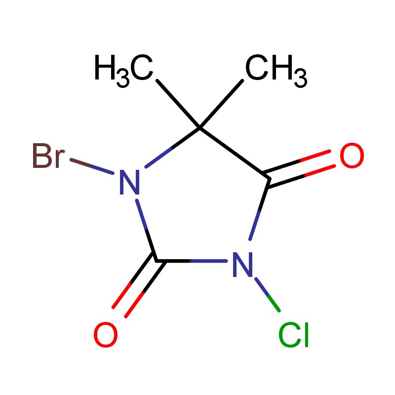 1-Bromo-3-cloro-5,5-dimetilidantoina per il trattamento delle acque circolanti della torre di raffreddamento